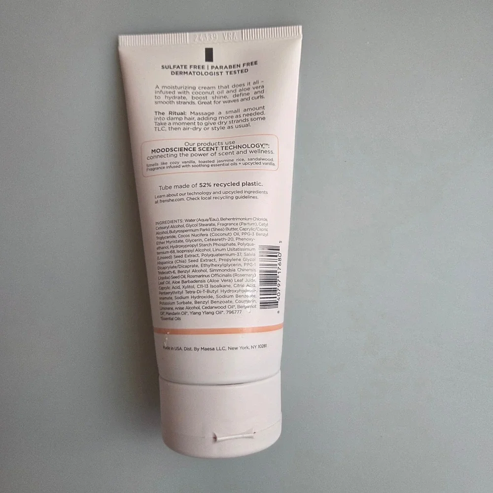 Being Frenshe All-In-One Hair Cream Cashmere Vanilla 6oz Aloe Vera Coconut Oil